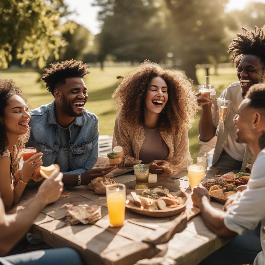 Friends Laughing Together